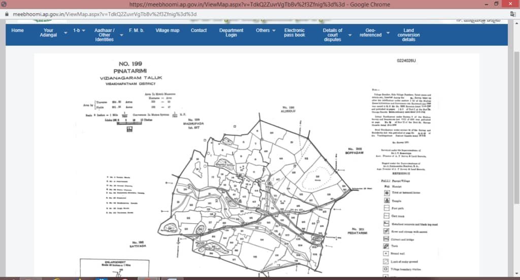 Meebhoomi Ap Village Map Download