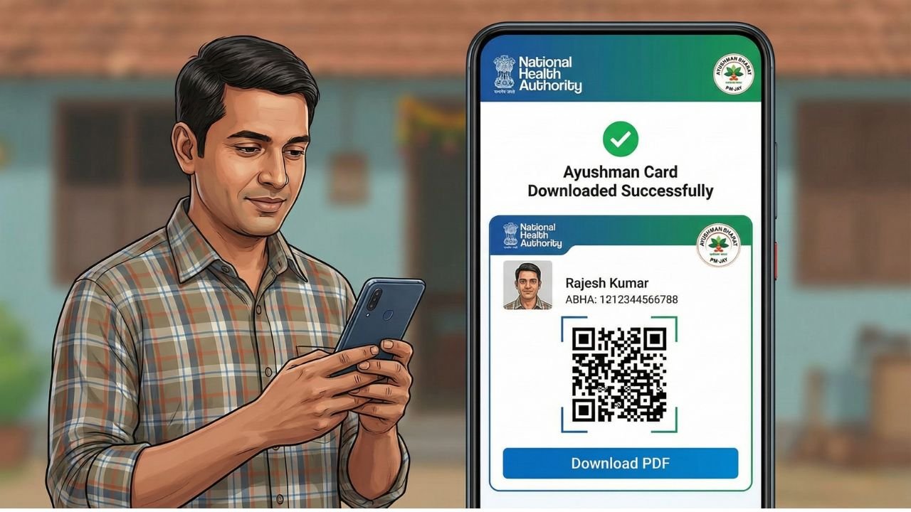Ayushman Card Download Step6 Download Card