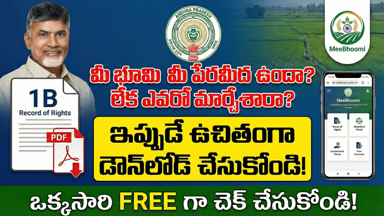 Meebhoomi Ap 1B Download Online