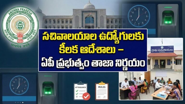 Sachivalayam Employees Attendance Rules