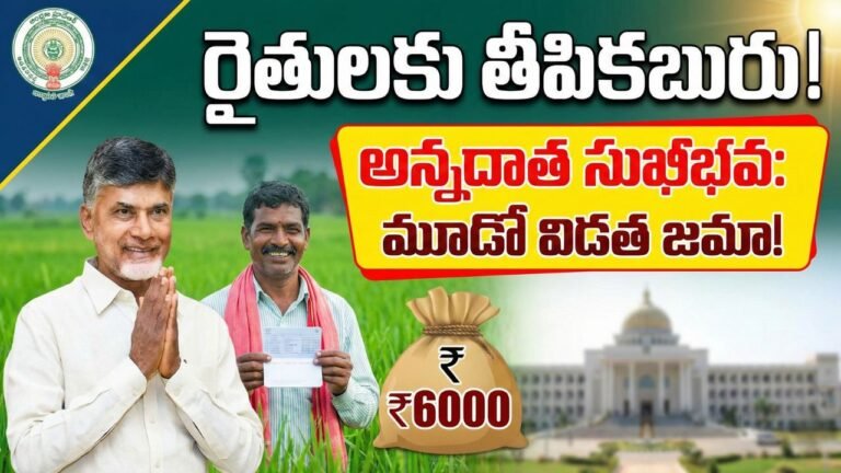 Annadata Sukhibhava 3rd Installment Rs6000